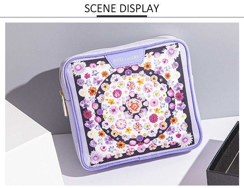 Simple Style Multifunction Polyester Cosmetic Bag