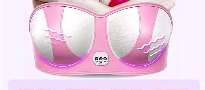 SHEERFOND Electric Heated Clothes Bra For Sleep Vibration Massage 45degree OEM