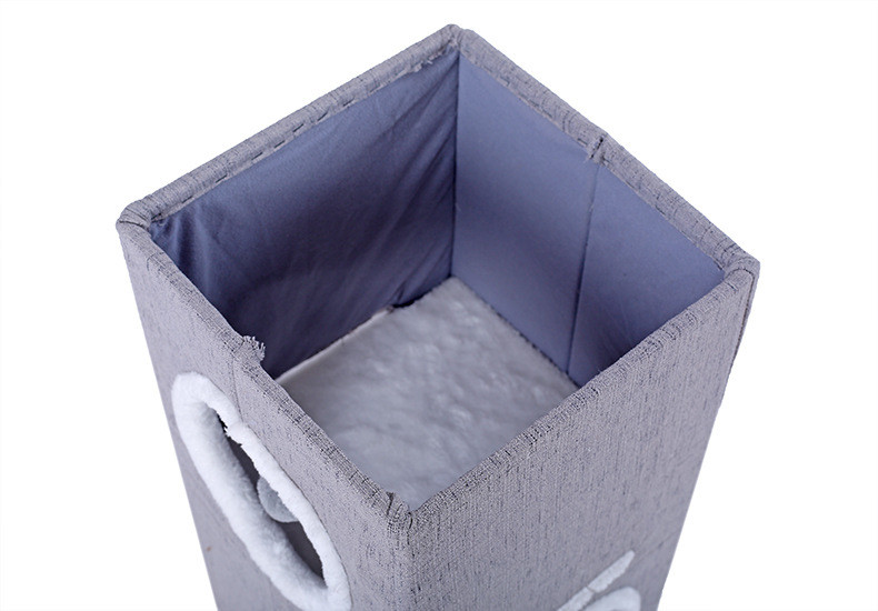 Professional Cat Climbing Frame Grey Color Triangle / Square Shape Easy Install