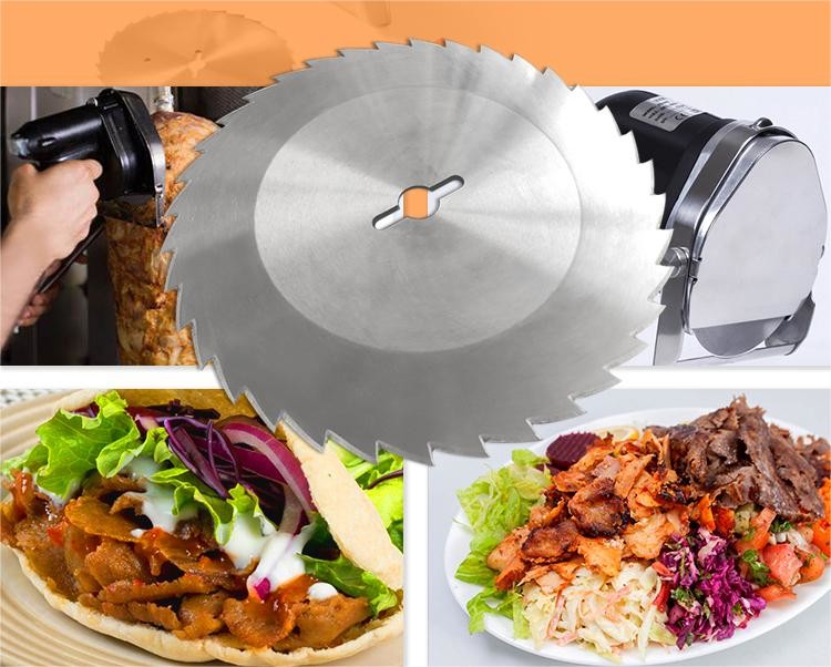 120mm Stainless Steel 440C Slicing Machine Blades Knife With Teeth Messer