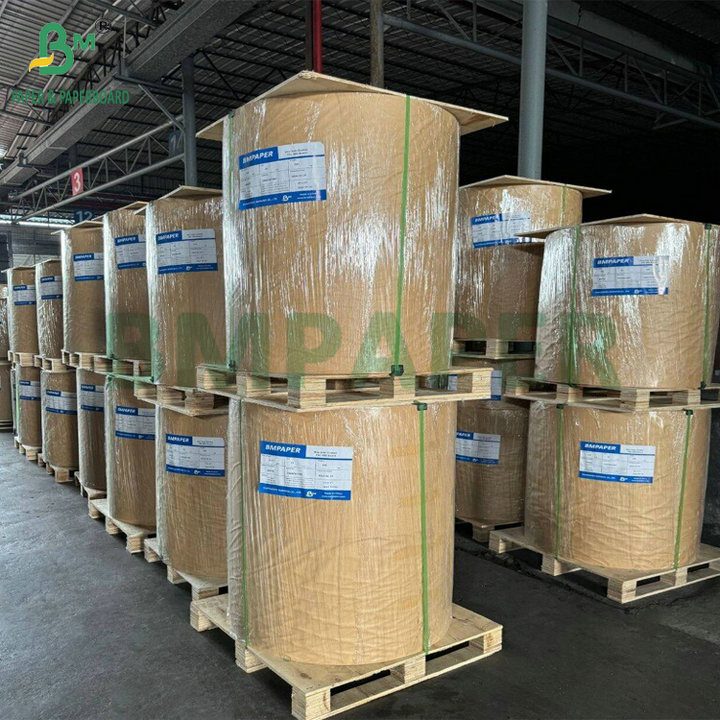  180g 200g Double PE Film Coating Kraft Paper For Making Ice - cold Foods Bowls