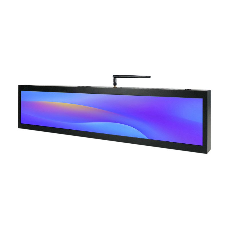 24 Inch Supermarket Ultra Wide Strip Advertising Digital Signage Monitor Type Stretched Bar LED Display Screen
