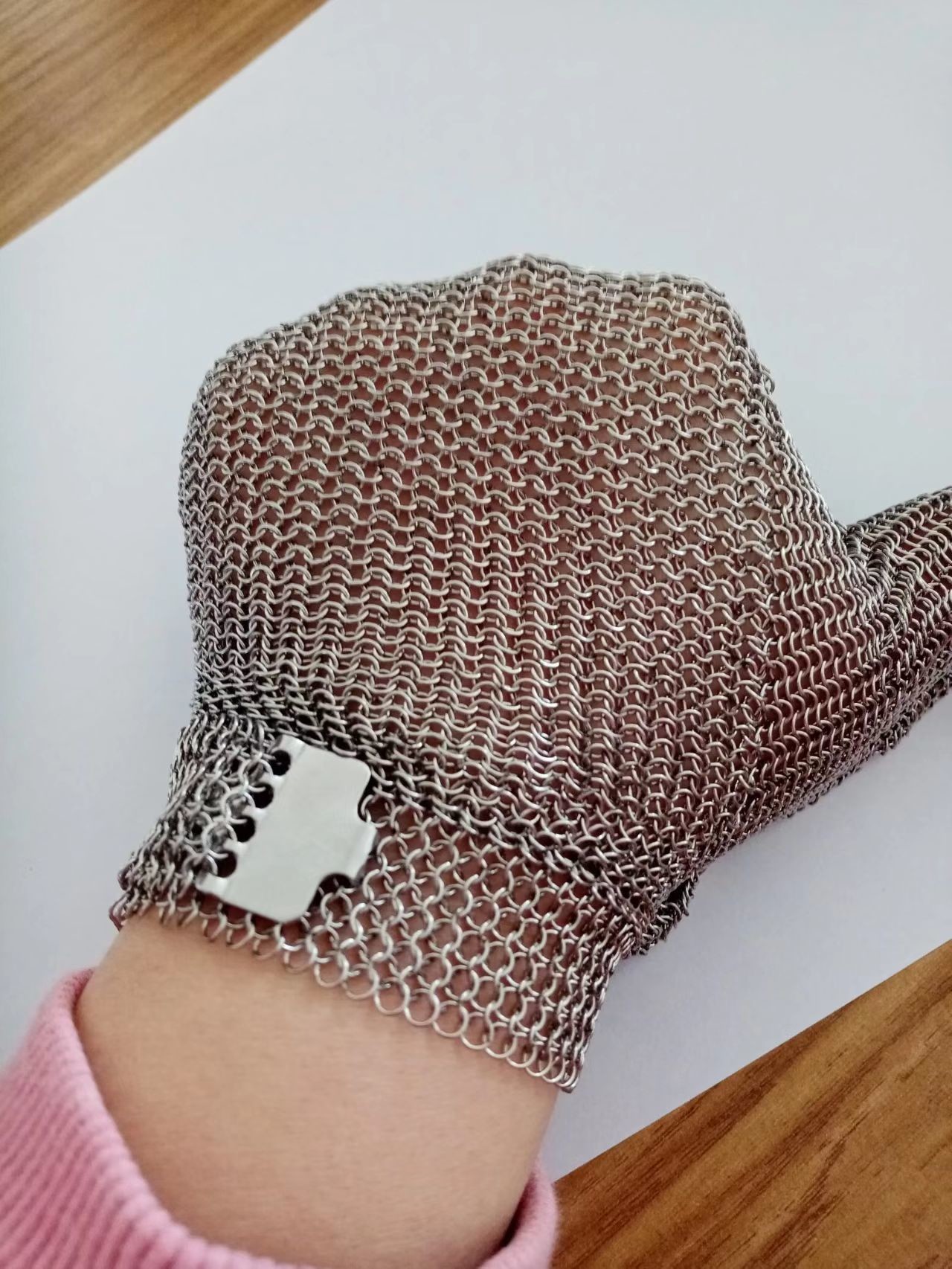 Stainless steel CUT RESISTANT GLOVES ring mesh chain mail mesh auti-cutting safety gloves S M L XL XXL