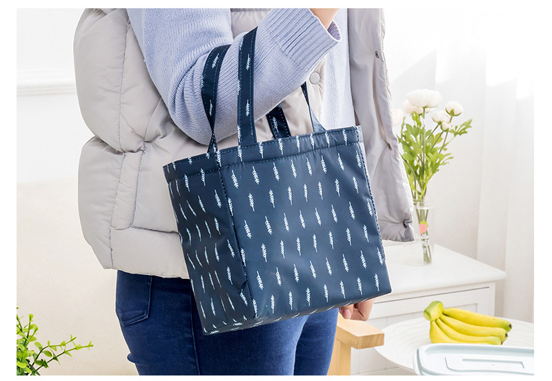 Flamingo Print D13cm Insulated Lunch Cooler Bags