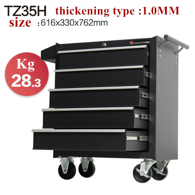 professional heavy duty tool cabinet metal garage hand tool set with castors tool box set
