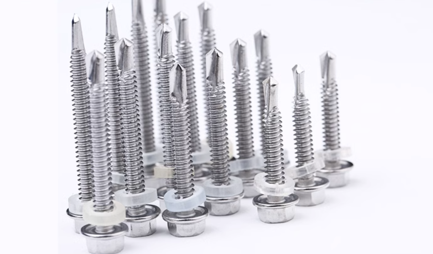 Stainless steel ASME AISI SS400 SUS410 Hex Flange Head Self Drilling Screws DIN7504