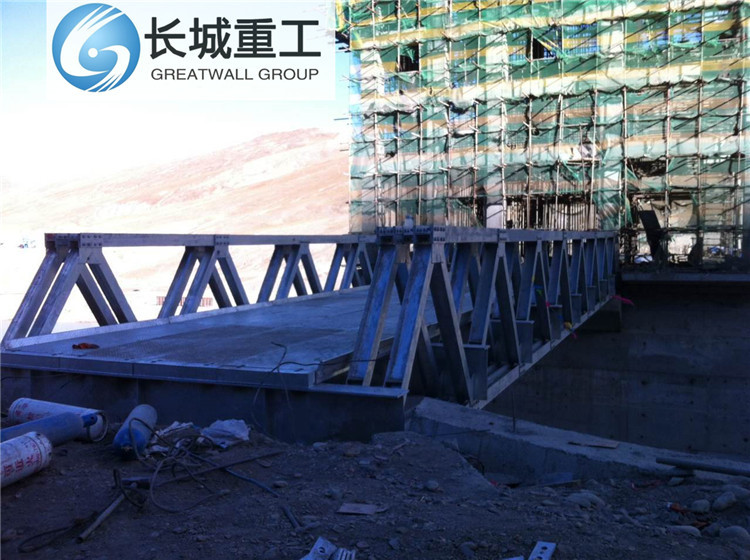D-Type Big Span Steel Bridge/4.2m bridge deck net length/82.296m maximum ferr span length