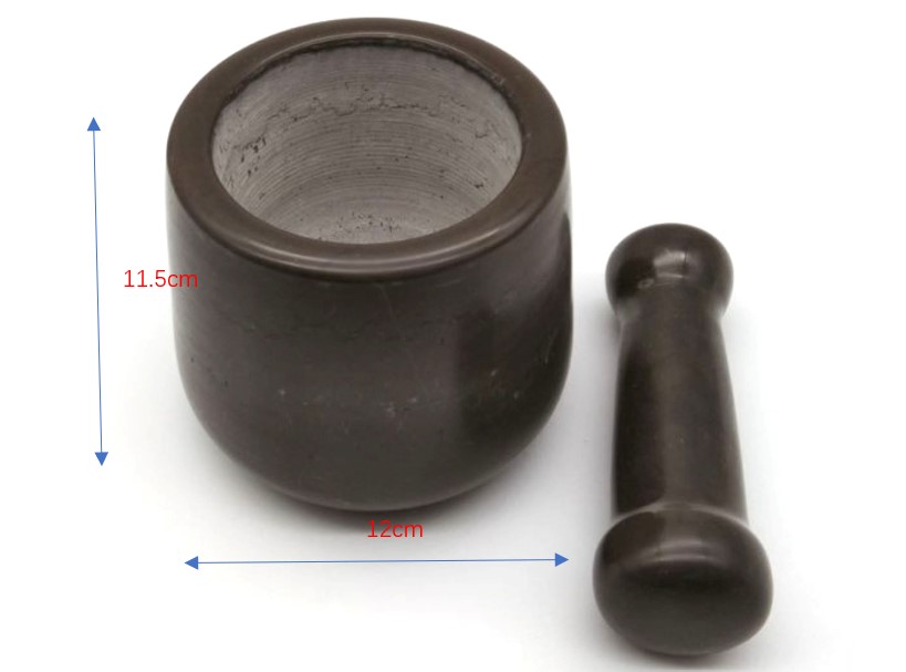 Natural Marble Stone Mortar Pestle Set Pepper Garlic Herb Spice Grinder Press Masher
