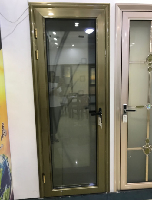 Vertical Swing Aluminium Casement Door Internal Double With ISO9001