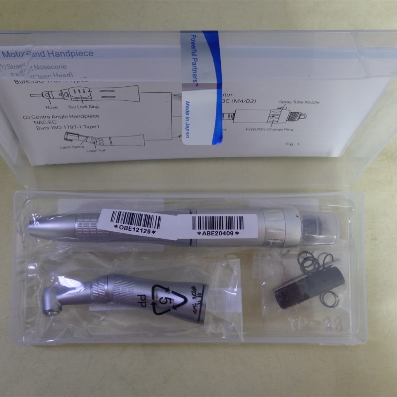 Inner Water Channel Contra Angle Air Motor Handpiece Silver Color
