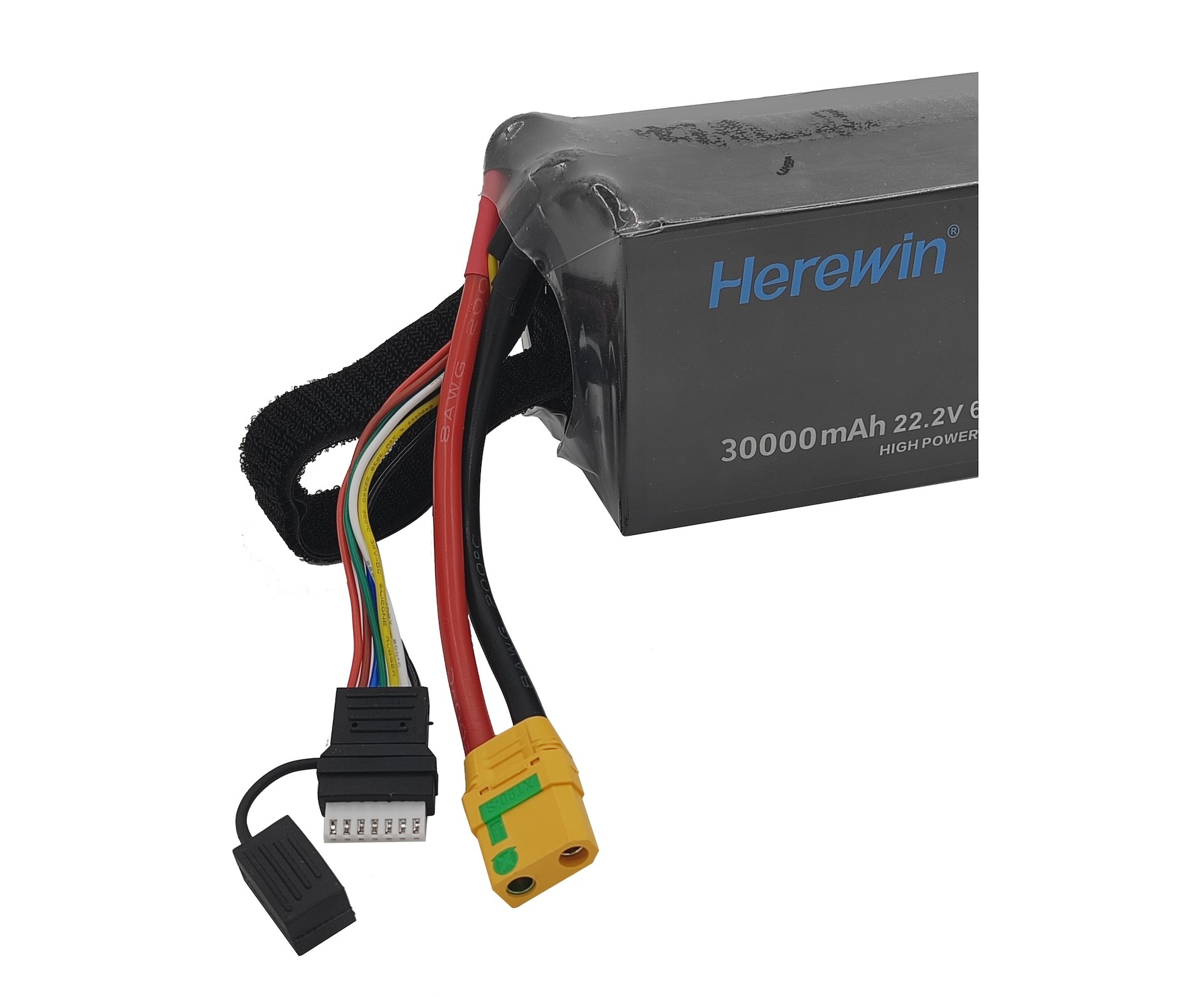 22.2V 6S1P Pouch Soft Pack Uav Battery Pack 30000 MAh 77*107*227mm