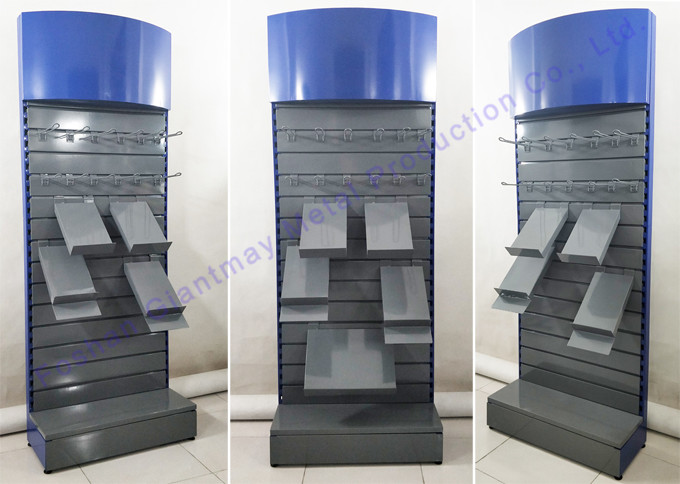 Cosmetic Floor Stand Freestanding Display Slatwall