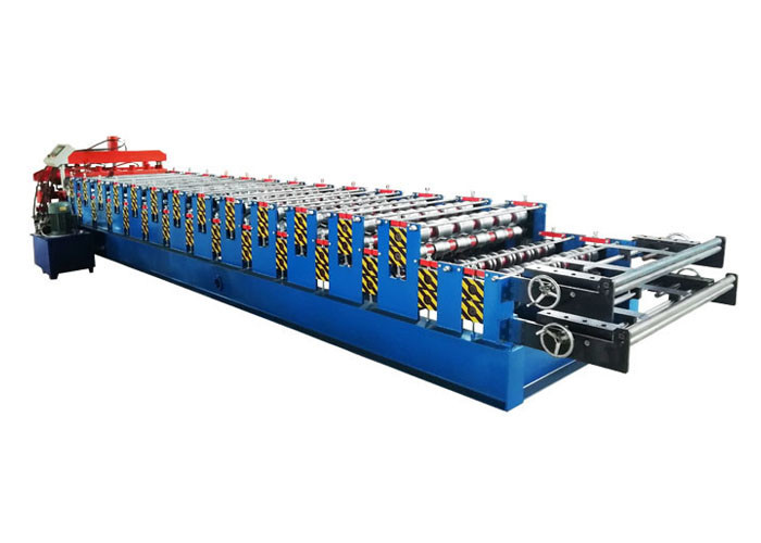 Color Steel Double Layer Roll Forming Machine Glazed Bamboo Type High Automation Degree