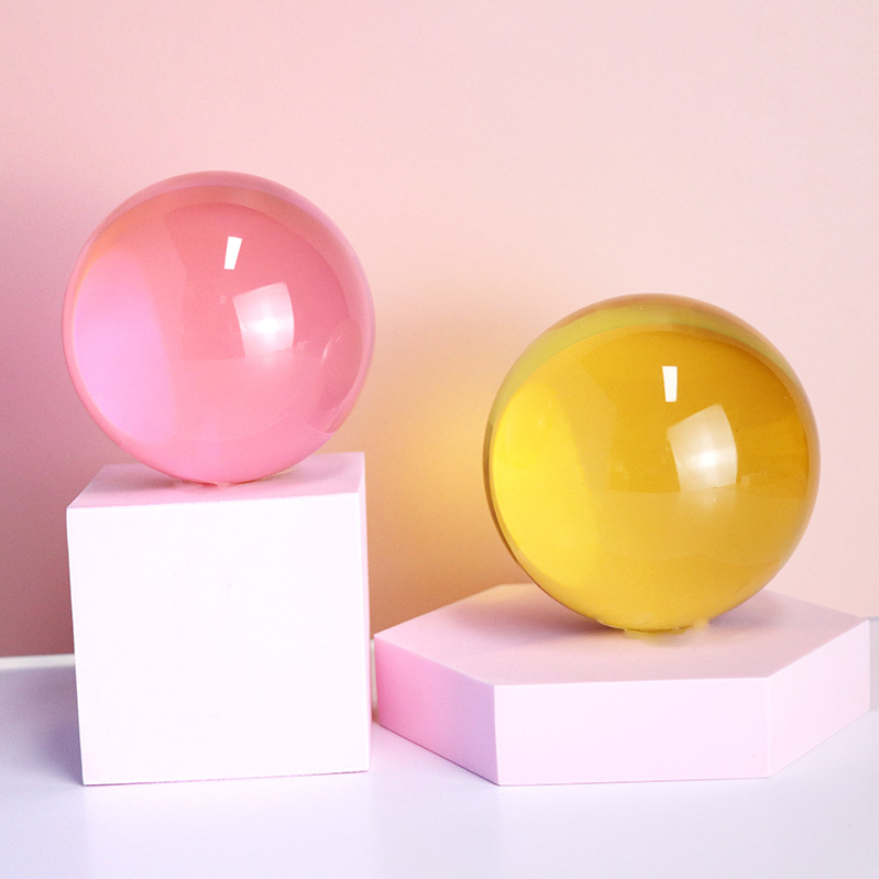 D60mm Clear Acrylic Ball Logo Print Unisex For Sports Toy