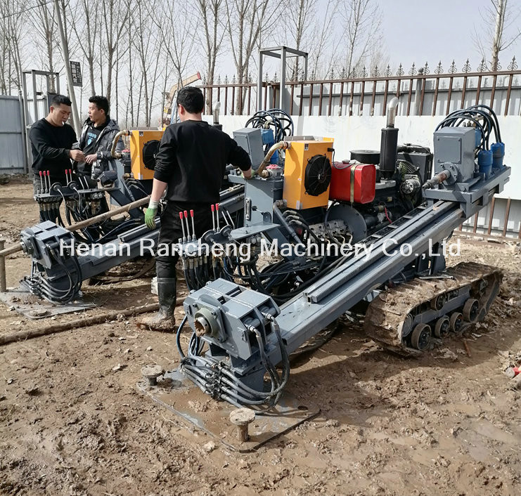 2.2t Hydraulic HDD Drilling Rig 160KN Pull Force 62KW Diesel Engine