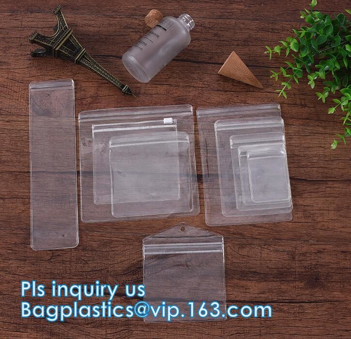 Cosmetic K Clear Bubble Bags/Hot Sale Slider Zipper Bag, Slider Hook Hanging Zipper Bag, Slider Zipper PVC Pencil