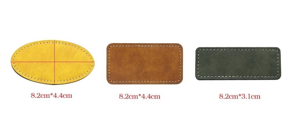 Blank Sublimation Leather Badge Name Tag For Sublimation Heat Transfer Printing