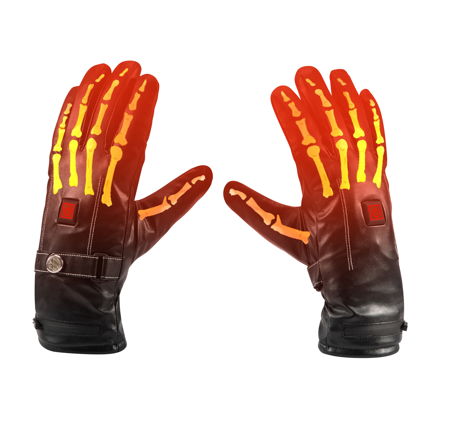 Cold Winter Men Rechargeable Battery Heated Gloves 7.4V