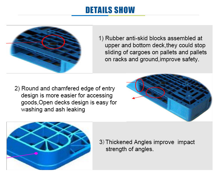 Export non wood transportation pallet storage euro plastic pallet