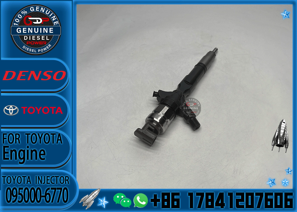 New Fuel Injectors Nozzle 095000-7040 095000-6770 23670-39145 23670-30150 for Toyota Hiace 2.5 D4D HILUX 2KD-FTV Engine