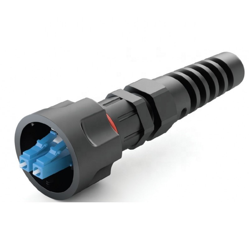 Waterproof Duplex LC ODVA Fiber Optic Connector Assembly