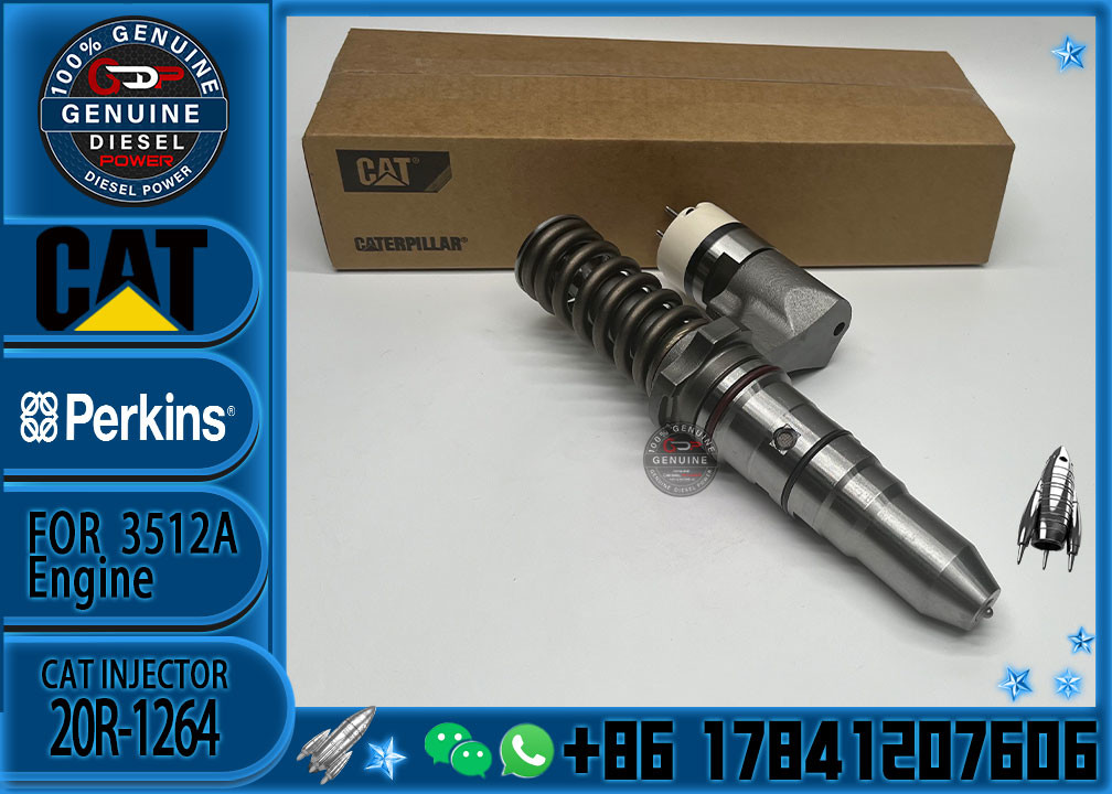 Common Rail Injector Nozzle 20R1264 3861752 Fuel Injector Assy 20R-1264 386-1752 For 3512B Excavator Diesel Engine