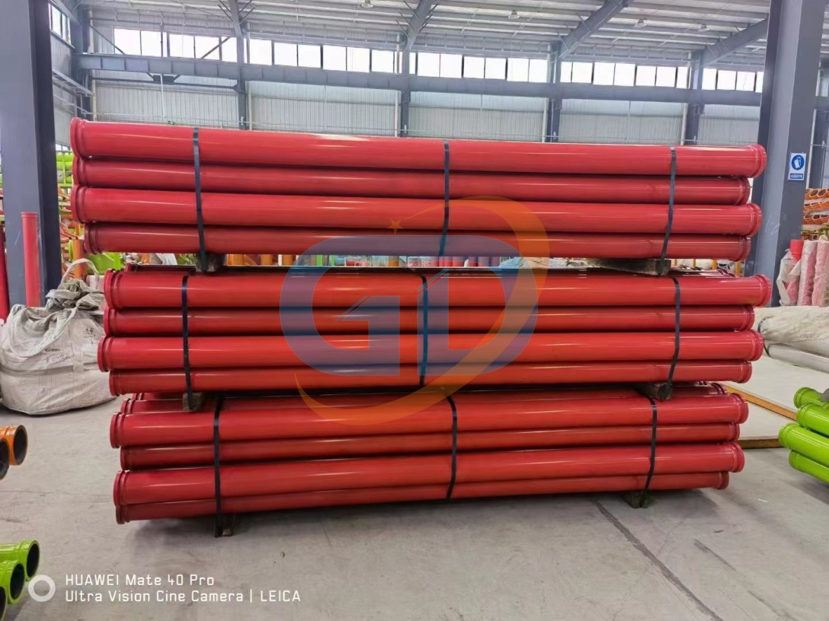 7.5mm Concrete Pump Delivery Pipe Twin Wall Putzmeister Schwing Cifa