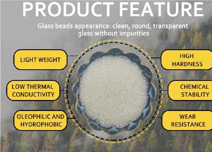 Transparent High Refractive Index Glass Beads Customized For Night Driving Safety