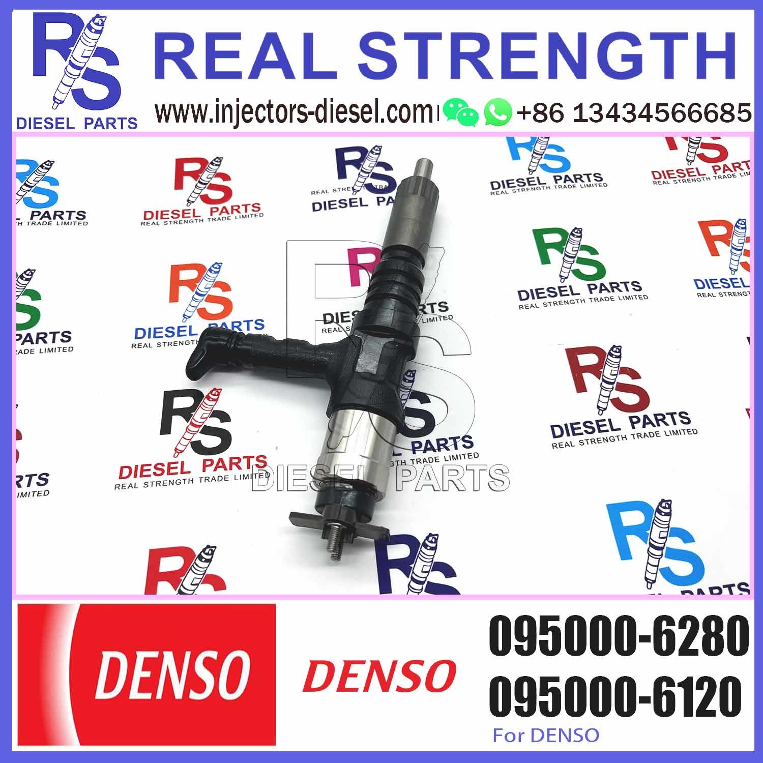 Diesel Common rail Injector 095000-6280 6219-11-3100 for excavator SAA6D170 HD785-7 PC650-8R