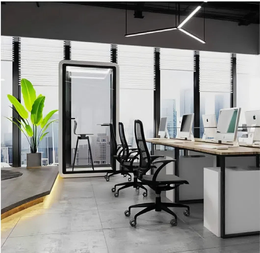 Flexible Space Sound Proof Phone Booth Two Persons Acoustic Pods For Offices