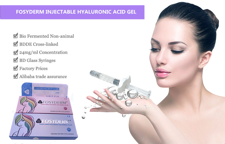 Fosyderm Dermal Filler Hyaluronic Acid Injection 24mg/ml HA For Lips CE