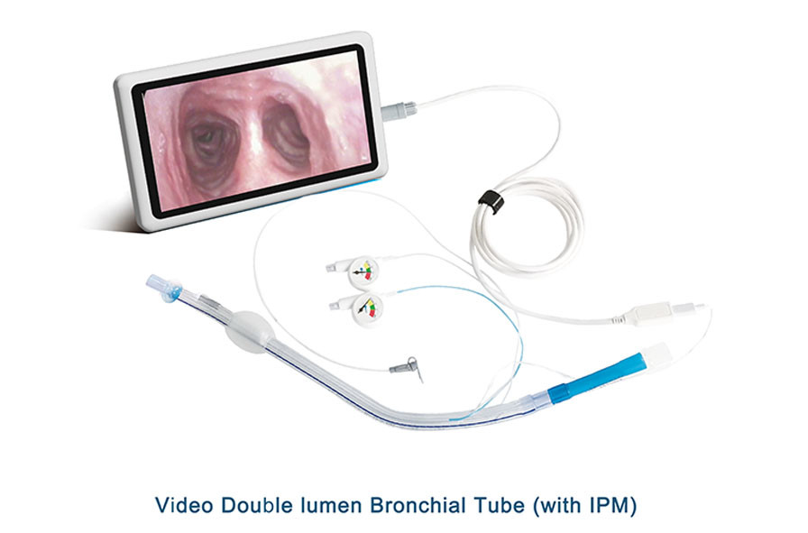 Video Double-lumen Endobronchial Tube with Intracuff pressure monitor For Respiratory