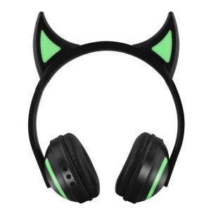 China Wireless LED lights devil cat ear headphones special gift BT factory OEM on sale