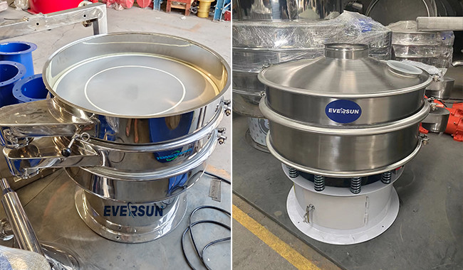 Chili Powder Stainless Steel Rotary Vibrating Sieve Fruit Powder Grading Sieve