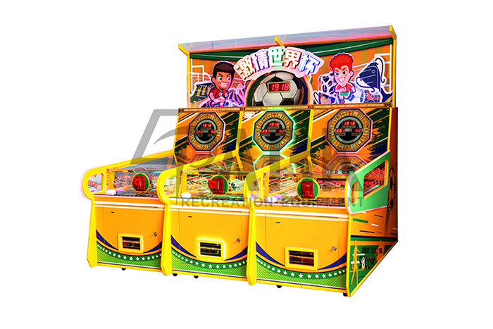 Amusement Park Football Redemption Game Machine Three In One Pay Out Tickets Hole