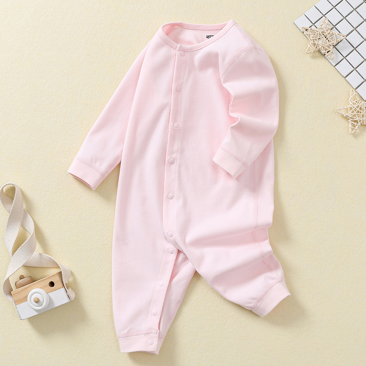 2023 Spring and autumn onesie baby girls boys organic cotton baby clothing romper bodysuit
