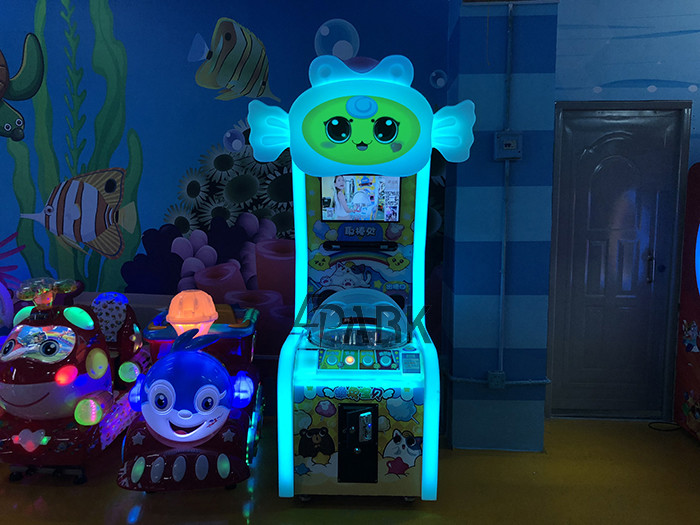 Video Hit Hammer Coin Pusher Arcade Machine Attractive And Exciting