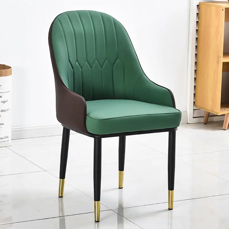 Contemporary High Back Upholstered Dining Chairs Patchwork Modern Dining Chair