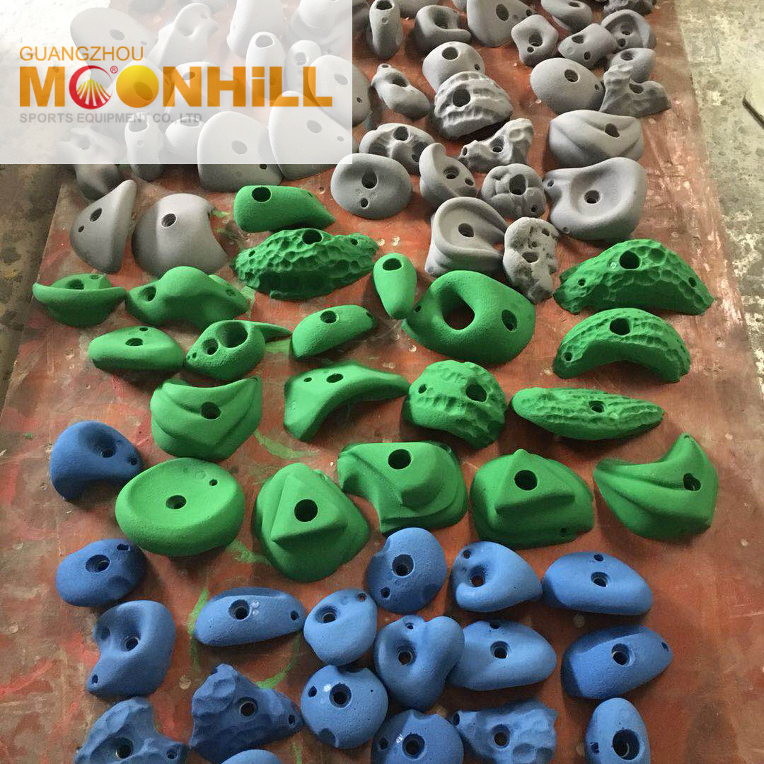 56 Passenger Adult Climbing Rock Holds For Amusement Park Gym