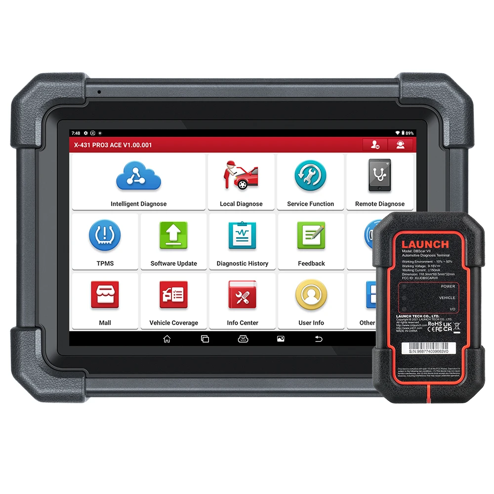 2024 New LAUNCH X431 PRO3 ACE 10.1 INCH Car Diagnostic Tools CAN FD OBD OBD2 Full System Scanner Topology Map Free Ship