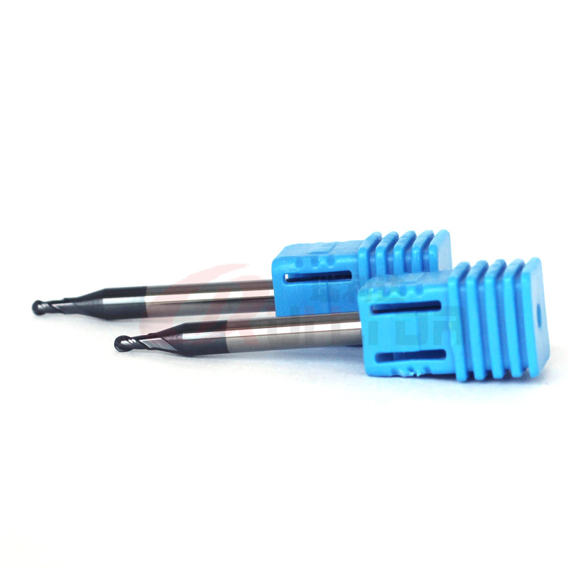 2mm Ball Nose End Mill Cnc Ball Nose Milling Cutter 2 Flute HRC50