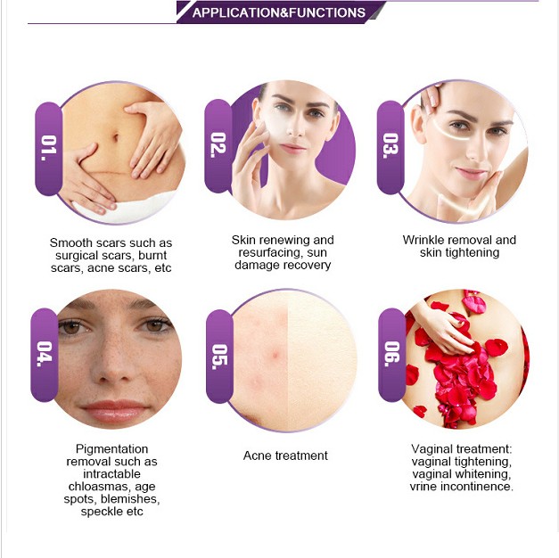 Carbon Dioxide Laser Fractional CO2 Machine For Skin Brightening And Tightening