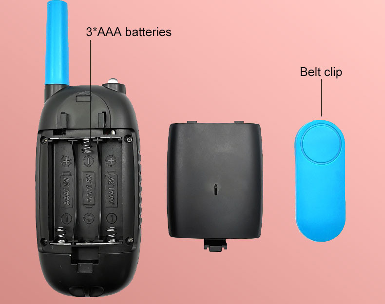 3 Channels ABS 470MHz 5KM 0.5w portable walkie talkie