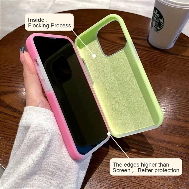 Mobile Shockproof Cell Phone Back Cover Jelly Liquid Silicone Case For Iphone 14 / 14pro / 14 Pro Max / 13 / 13pro