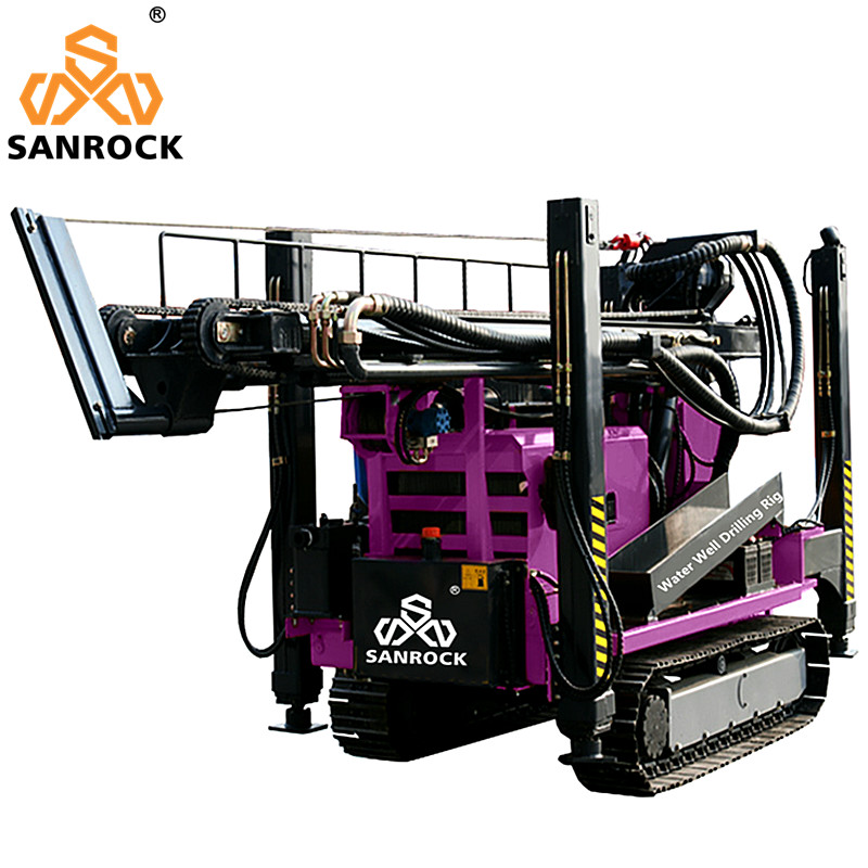 Deep Water Well Equipment Full Hydraulic Borehole 300m Crawler Water Well Drilling Rig