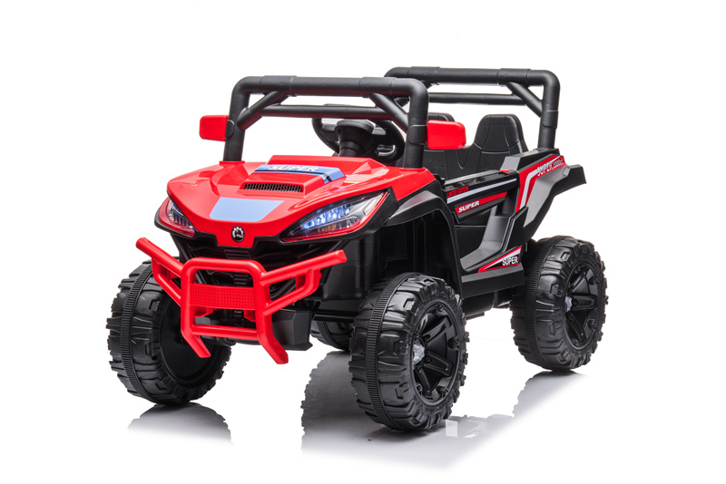 Red Two-Seat Electric Wheel 12V Remote Control Ride-On Car Toy for Girls Children