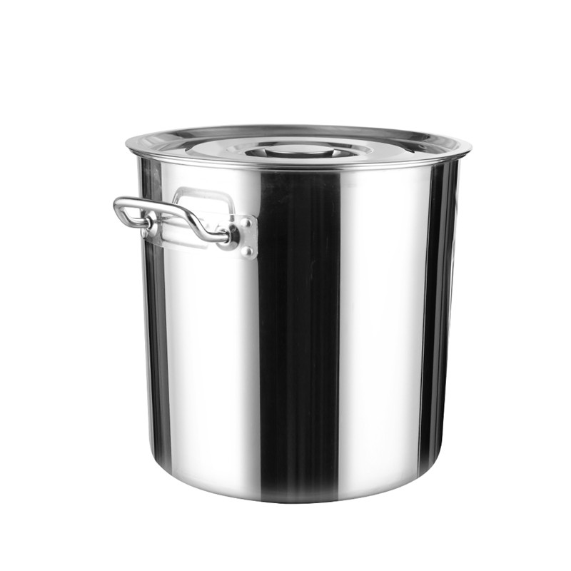 3pcs Stainless Steel Kitchen Soup Pots Two Handle With Lid