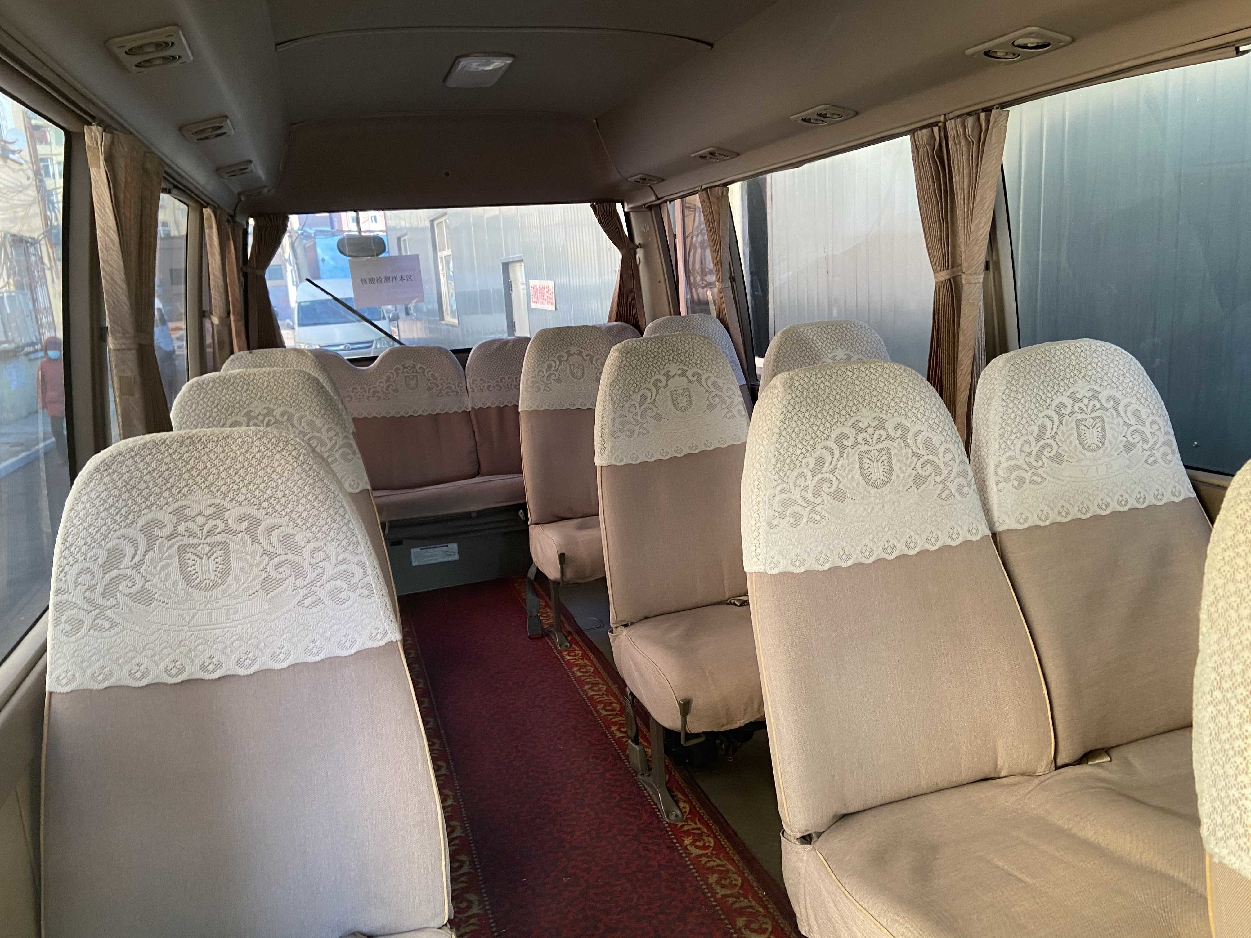 Used Mini Vans Toyota Coaster 29seats Diesel Engine 2nd Hand Mini Bus 1HZ engine