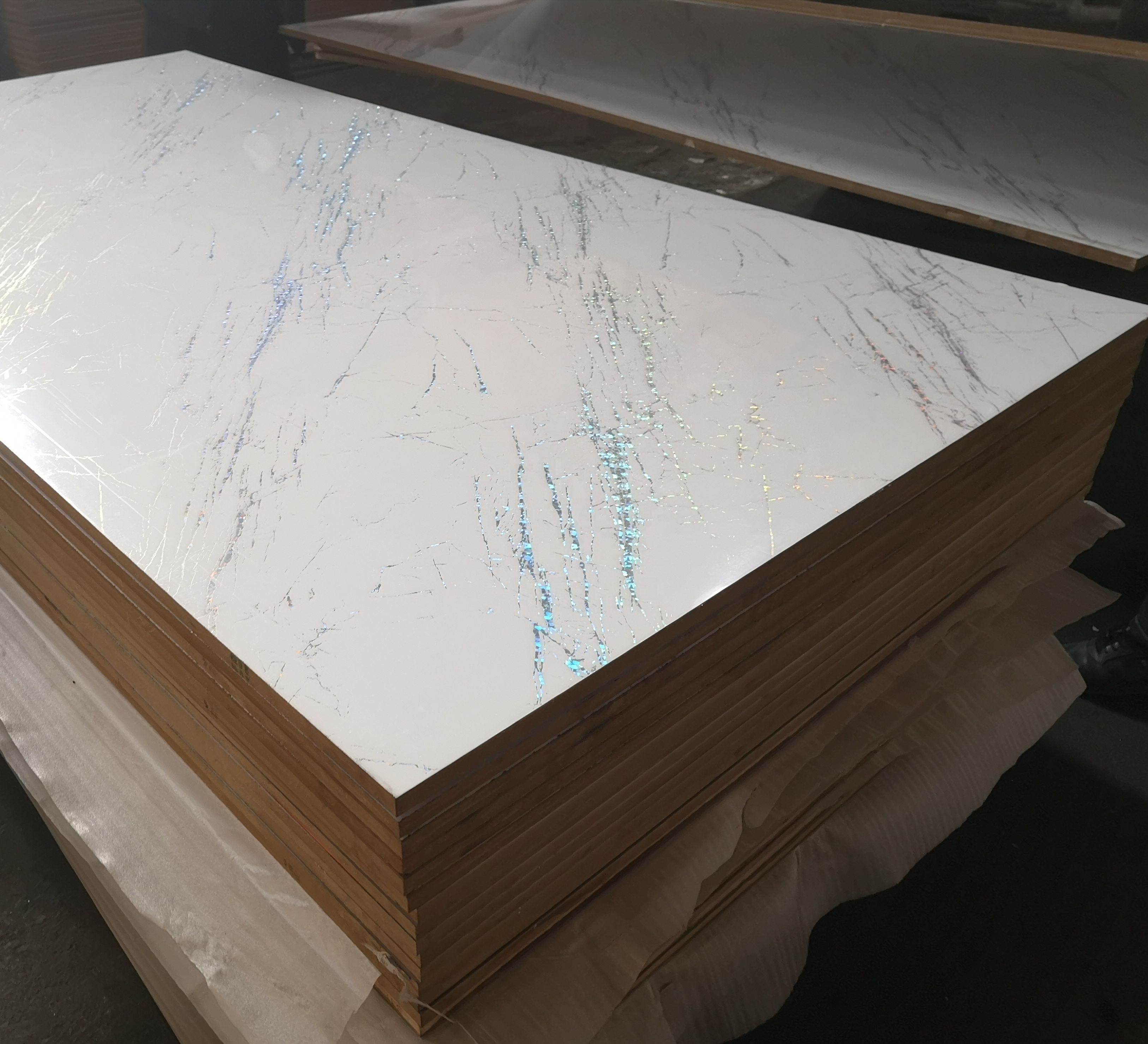 4*8 scratch resistant Gloss marble color acrylic high gloss MDF