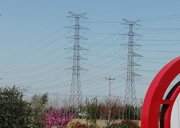 230kv Power Transmission Line Lattice Steel Towers Pylon Low Alloy Structure